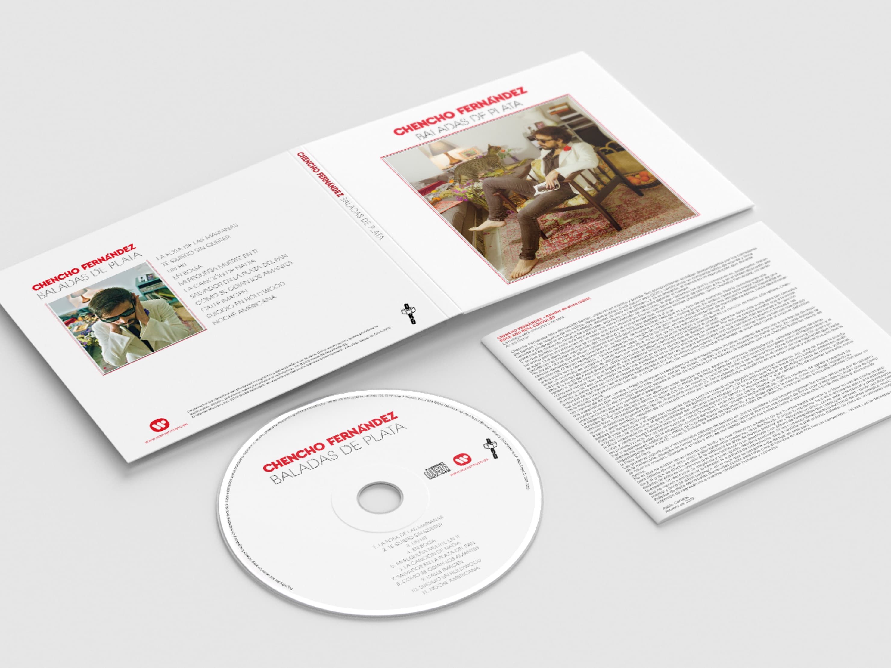 Baladas de Plata — digipack abierto